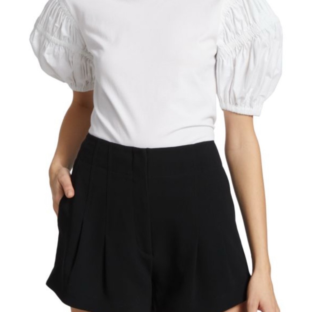 A.L.C. White Puff Sleeve Tee